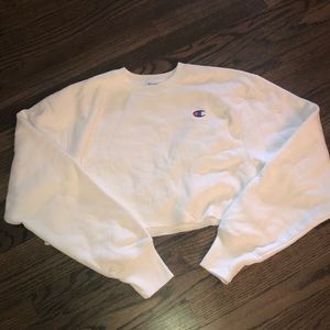 Champion cropped crewneck sweatshirt